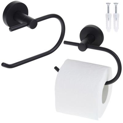 Toilet Paper Holder for Bathroom Bathroom Hanger Black