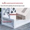 Anti-Corrosion Wood Double-Layer Planter Box with Fence
