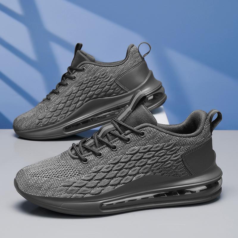 Neue Mode Sport- und Freizeitschuhe Herrenschuhe Übergröße Vollflächen-Luftpolster Laufschuhe Mesh-Schuhe