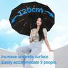 Reinforced Windproof Automatic Folding Umbrella, UPF50+ Sun UV Protection, 168 Bone Rain Umbrella Men Women