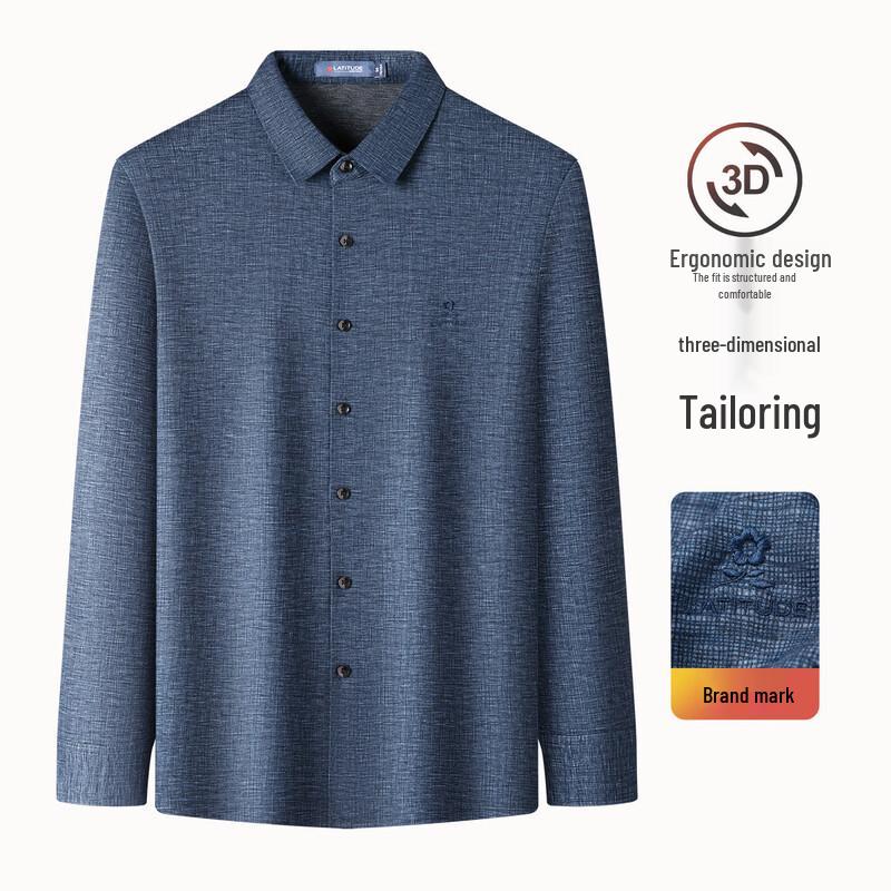 Chemise à carreaux manches longues en soie et cachemire brossé pour homme MONTAGUT