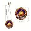Trä Hängtagg Trick Or Treat Halloween Skylt Hantverk Dekoration Dörrhängare Väggdekor Utomhus Festtillbehör Halloween Inomhus