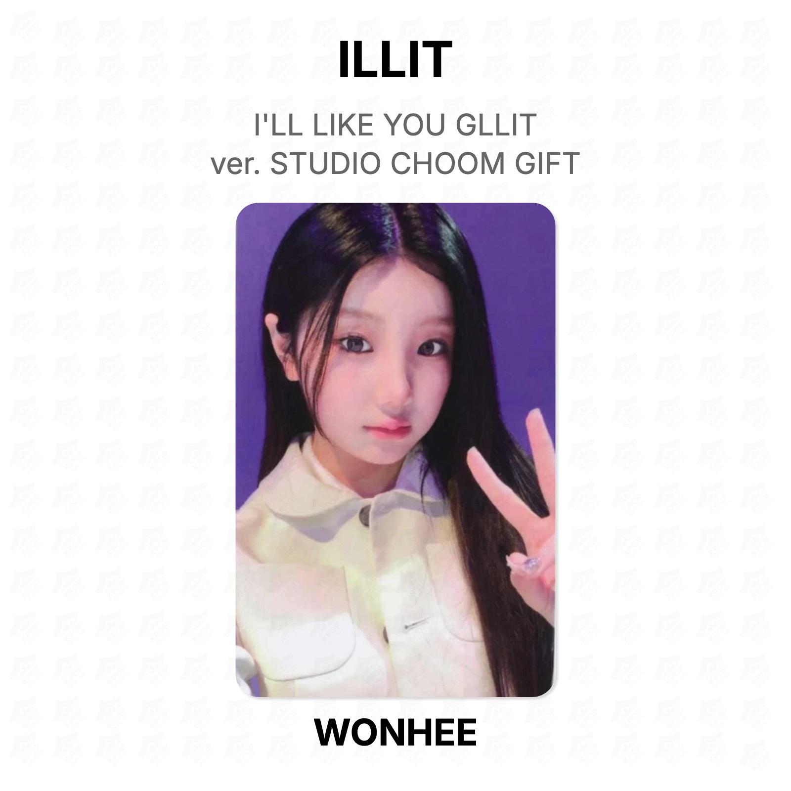ILLIT I LL LIKE YOU GLLIT версия. STUDIO CHOOM ПОДАРОК Официальная фотокарточка WONHEE