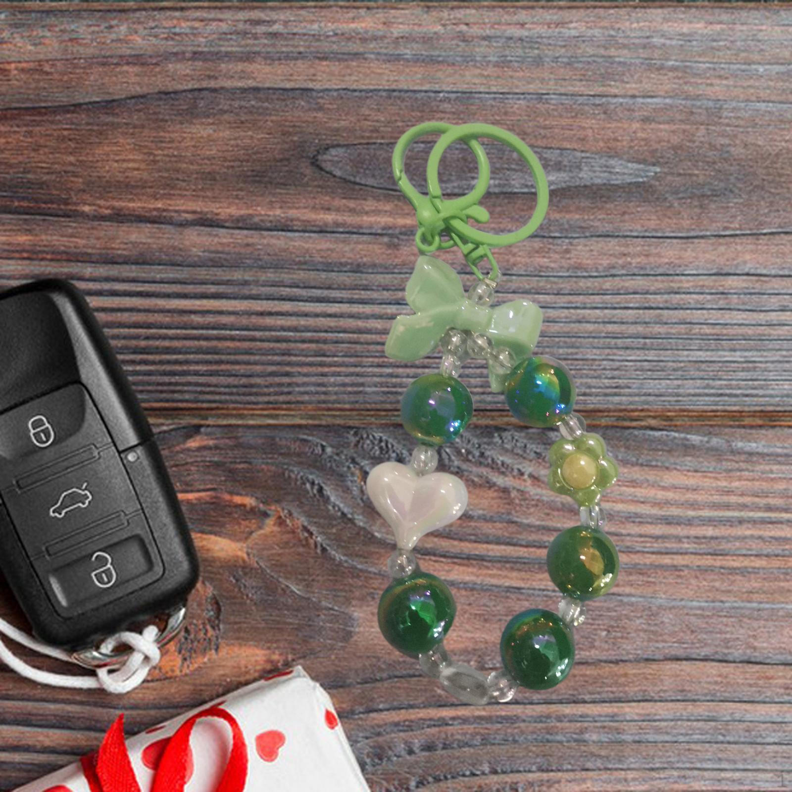 Браслет-ключ из бисера Автомобильная подвеска Кольца из бисера Карнавальные призы белый — фото 10