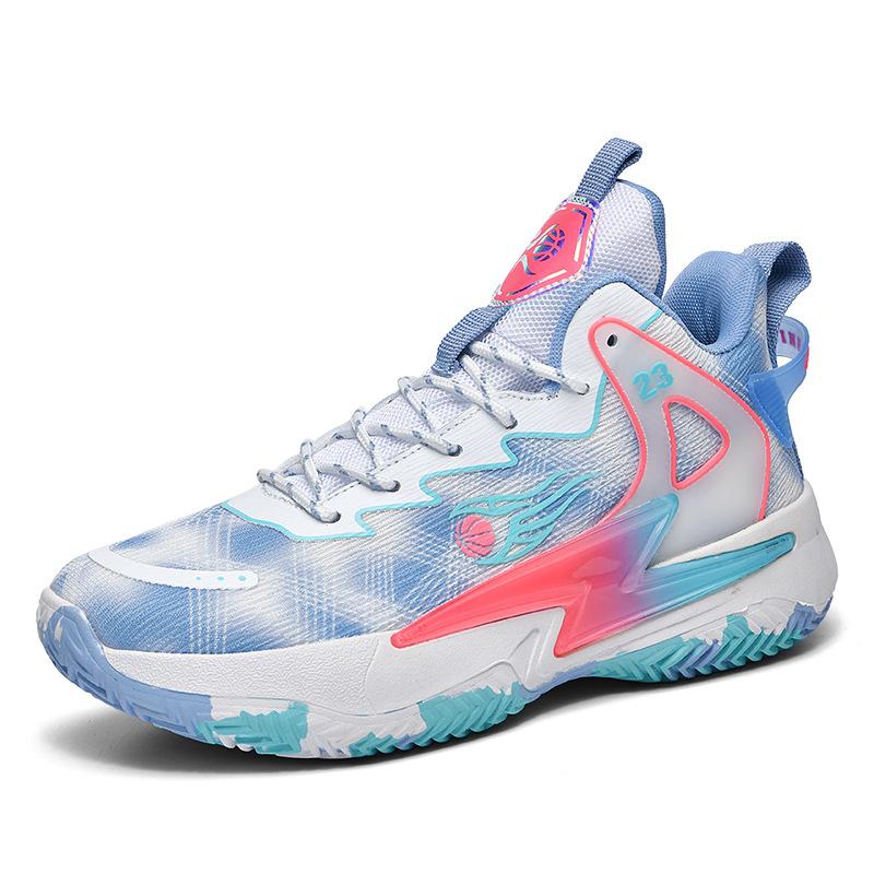 881 Men's Women's Basketball Shoes / Low Cut Colorful Fashion Mesh Anti Slip Mandarin Duck Color Training Sneakers Trendy