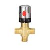 3Way Thermostatic Mixing Valve Solid Brass Temperature Control Valve  Bathroom Faucet