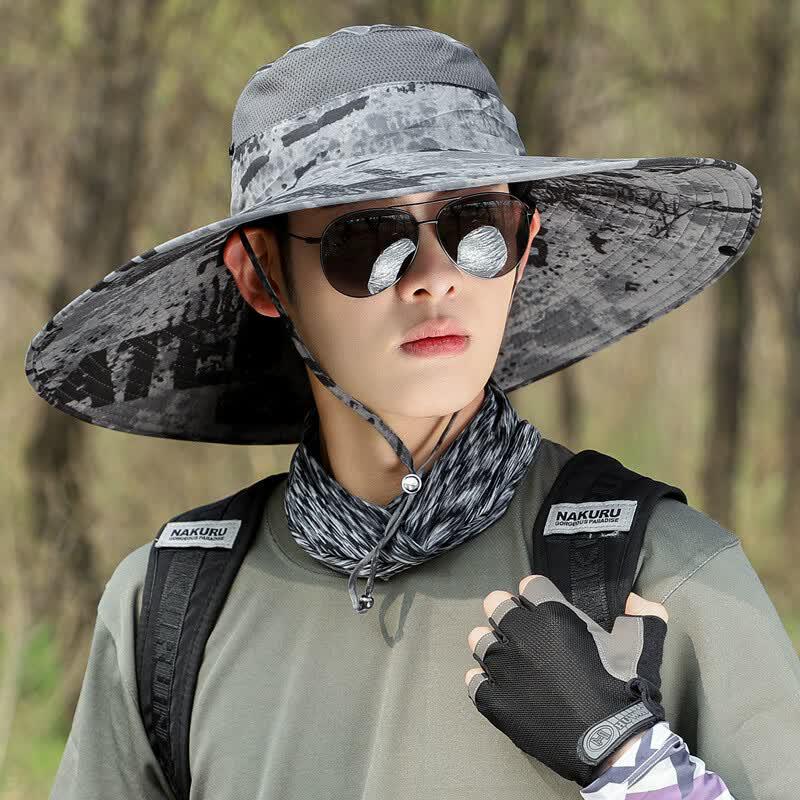 Outdoor Large Brim Camouflage Sun Hat