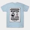 Herren Schwarzes Print-T-Shirt Wanted Boris And Natasha No-Cut Transferpapier Druck Baumwoll-T-Shirt