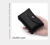 Women's Small Genuine Leather Coin Purse - Top Layer Cowhide Litchi Grain Cover Wallet