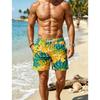 Men's Tropical Fruit Combination Casual Shorts, Comfortable Fit, for Pool Leisure, Outdoor Activities, and Tropical Vacations