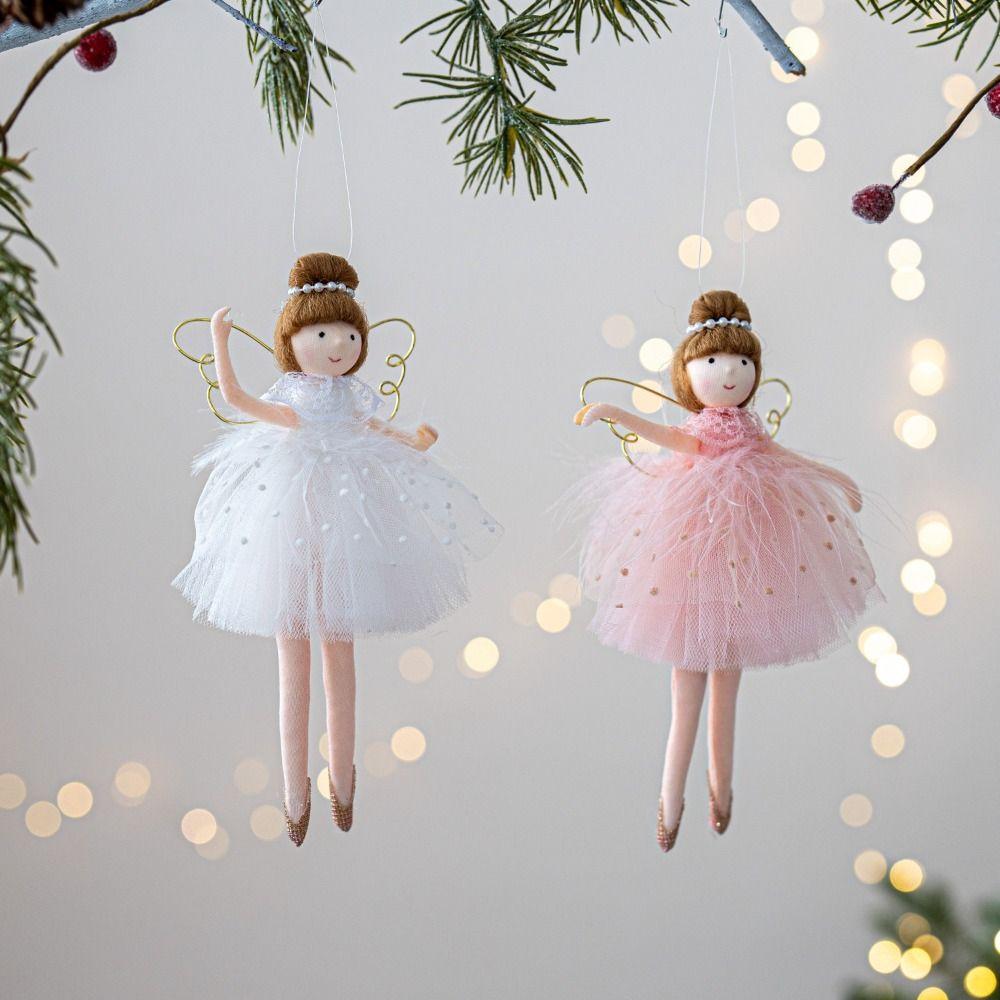 Cloth Christmas Angel Doll Angel Girl Drop Ornaments Plush Toy Pendant Hanging Pendant Christmas Girl Pendant Christmas Party