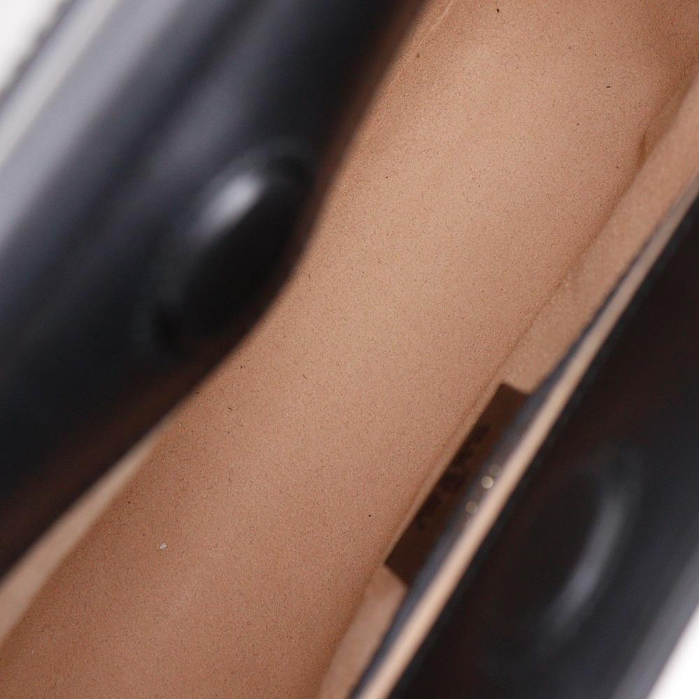 GUCCI Nim Fair Bamboo Handbag 459076 2WAYShoulder black Calfskin Women Used