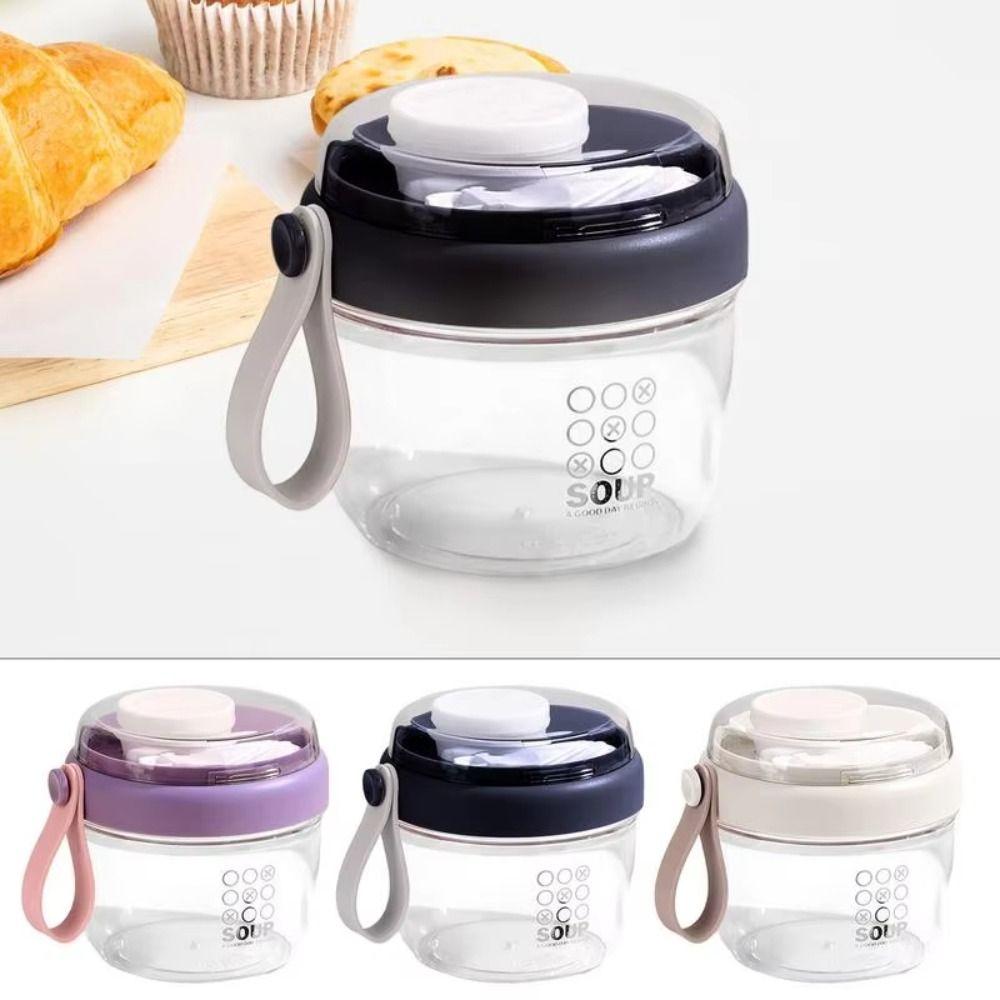650ml Yogurt Cups Portable Overnight Oatmeal Cup Leakproof Salad Containers  for Meal Prep