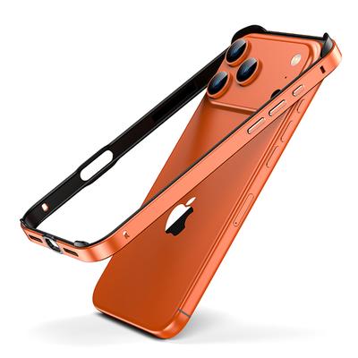 Cosmic Orange Aluminum Metal Silicone Bumper Case For For Iphone 17 Air 16 Pro Max 1 Plus 14 13 12 17Pro 17Air Phone Accessories