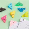 5/10pcs Triangle Clip Office Stationery Book Holder Paper Acrylic Pp Folder Storage Materials Bills Folder Desk Organizers