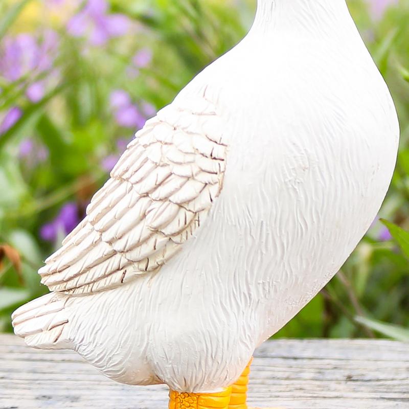 Cute Duck Drinking Water Ornaments Yard Decoration Simulation Animal Garden Pool Fish Pond Water Feature Decoration Outdoor
