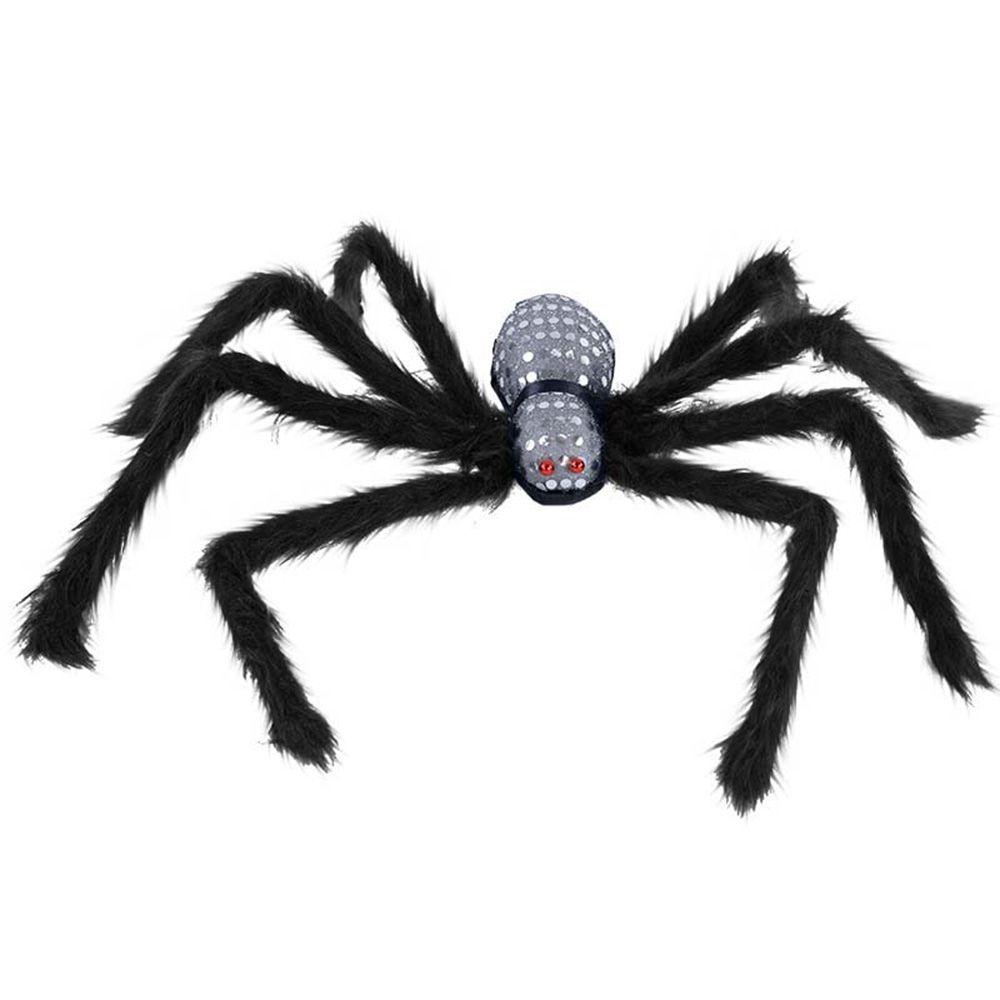 

Decoration Prop Scary Decoration Party Supplies Halloween Decoration Artificial Spider Giant Spider серебряный