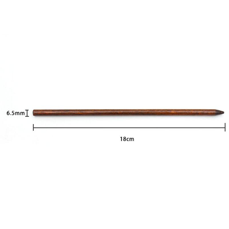 10 Pcs Traditional Carved Ebony Wooden Hair Pin Stick Original Retro Women Lady