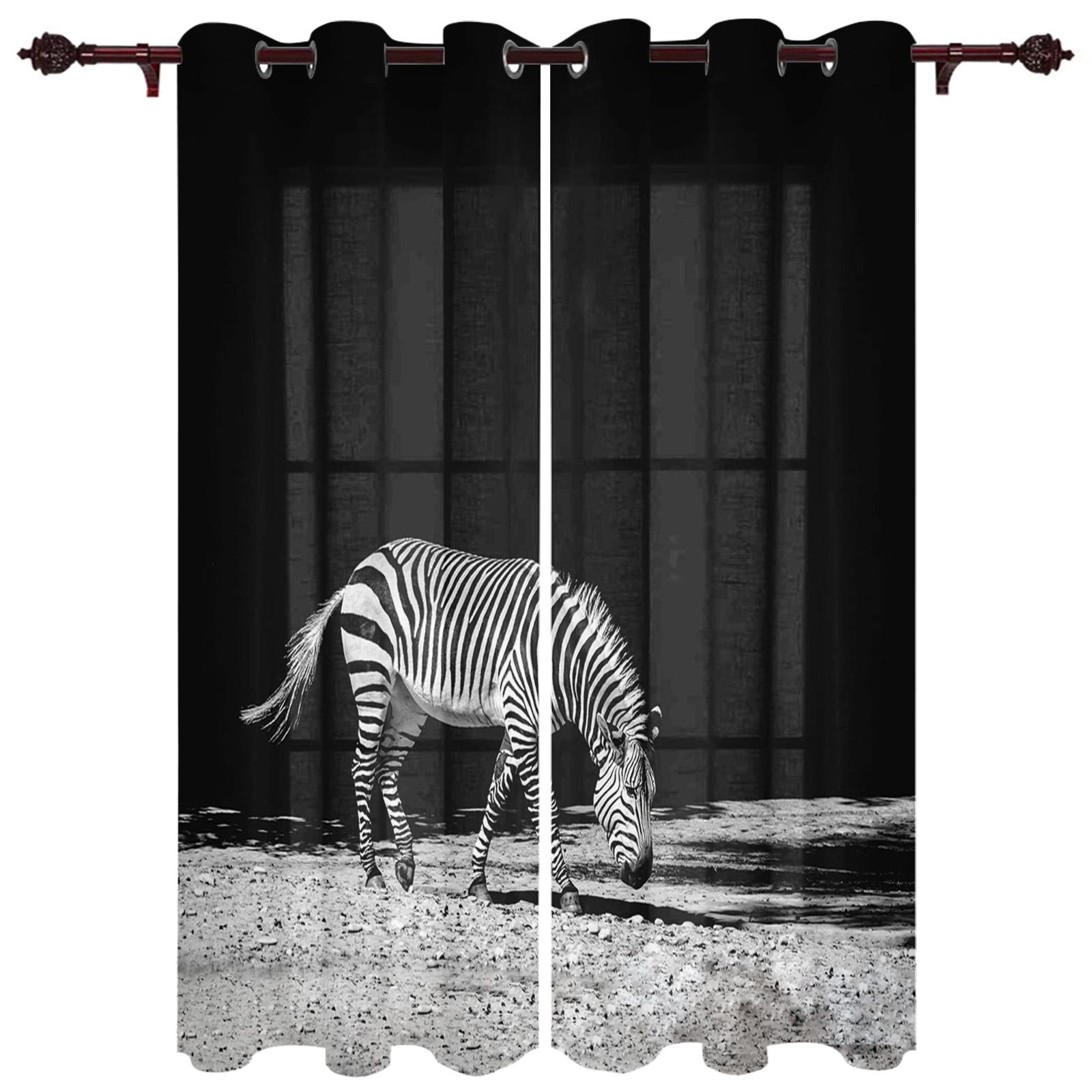 Фиолетовые леопардовые полоски зебры шторы для спальни кухонные шторы для гостиной 135W — фото 15