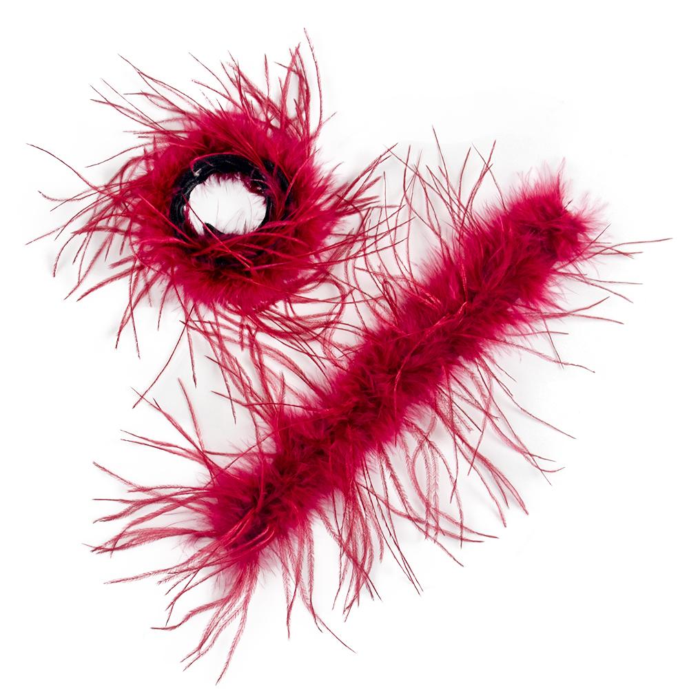 DIY 2 Stück wunderschöne Straußenfeder-Manschetten, flauschige Armbänder, farbige Federarmbänder, Haarschmuck, Fußkettchen, Ärmelmanschetten, Dekoration