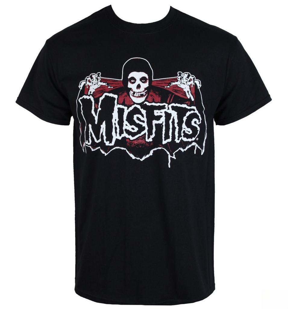 Misfits Biker Design Art Pattern Horror Punk Band TShirt Casual Street Style Cotton TShirt Suitable For Both Unisex And Unisex