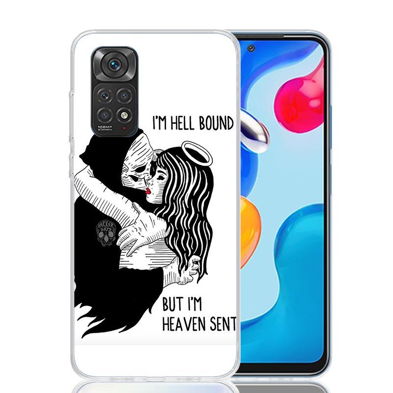 

Lover Demon Skull Death Phone Case For Xiaomi Redmi Note 13 14 15 Pro Plus 12S 12 14S 11S 11E 10 10S 11 11T 5G 4G Cover Coque Re Redmi Note 11S 4G