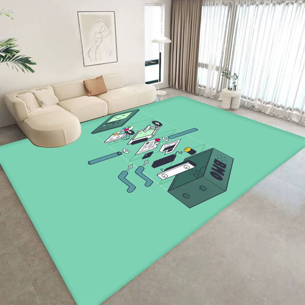 Tappetino per porta anime B-BMO cartone animato Lavabile Antiscivolo Tappeto per area soggiorno sedie divano Tappetino per porta cucina Tappeto