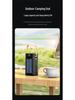 Large-Capacity 120W Solar Power Bank with 100,000mAh and Built-in Fast Charging Cable for Outdoor Use