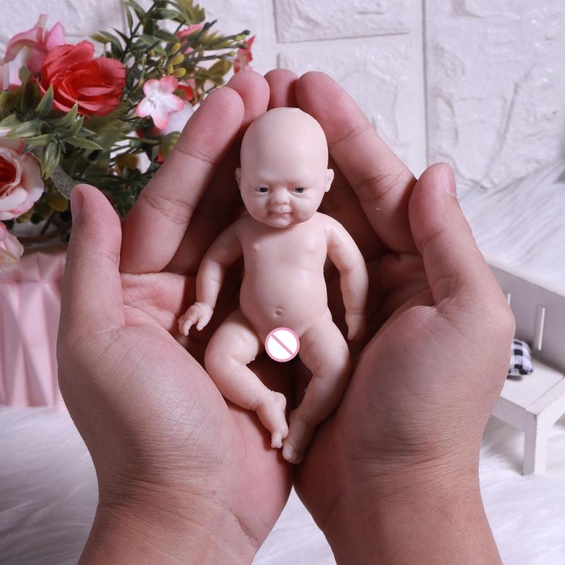 4.33in Unpainted/Uncompleted for Doll Toy Reborn Detailed Paint Baby Room Decoration Eco-friendly Real Life Baby for Dol