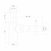 Flaschen-Siphon, Messing, Graphit, 5/4"