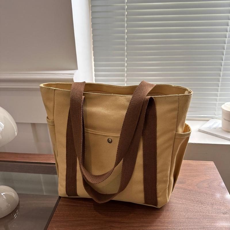 Neuer Stil Einfache Canvas-Tasche Damen-Handtasche Umhängetasche Studenten All-Match-Handtasche Pendler Große Kapazität Schminktasche Mehrere Taschen