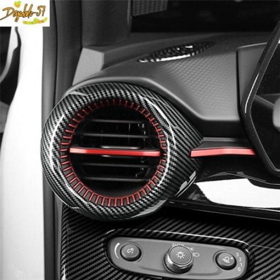 Carbon Fiber Front Side Air Outlet Vent Cover Trim For Chevrolet Trax -2024