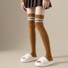 Chaussettes Longues Chaudes JINGRX en Polaire Double Face au-dessus du Genou