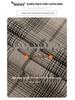 Women's 2026 Spring Retro Plaid High-Waist A-Line Skirt with Elastic Waist and Wide Hem
