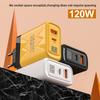 120W GaN USB C Fast Charger PD QC5.0 Wall Adapter for iPhone 15 16 Samsung Xiaomi Huawei Quick Charge EU/US Plug Phone Charger