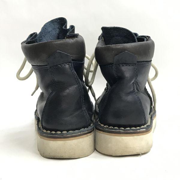 STOKTON Italy Leather Short Boots 22.5-23.5 Brown Vibram(USED)