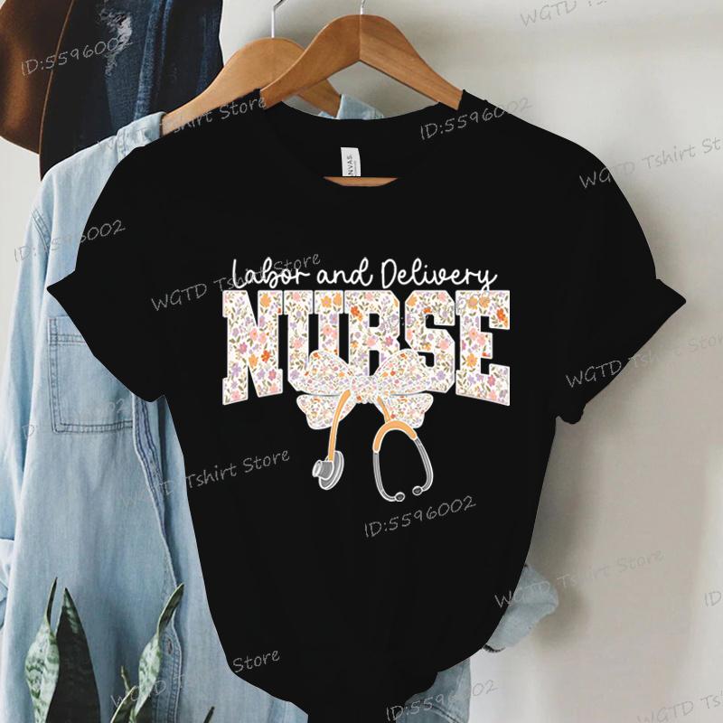 Nurse Labor and Delivery Coquette Shirts Nurse Appreciation Gift Short Sleeve Tee Nursing Life T-shirt Gift for Nurse Tee Shirt