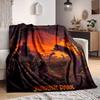 1pc Dinosaur, Adventure Blanket Lightweight Flannel Blanket Throw Blanket For Sofa, Bed, Travel, Camping, Livingroom, Office, Couch