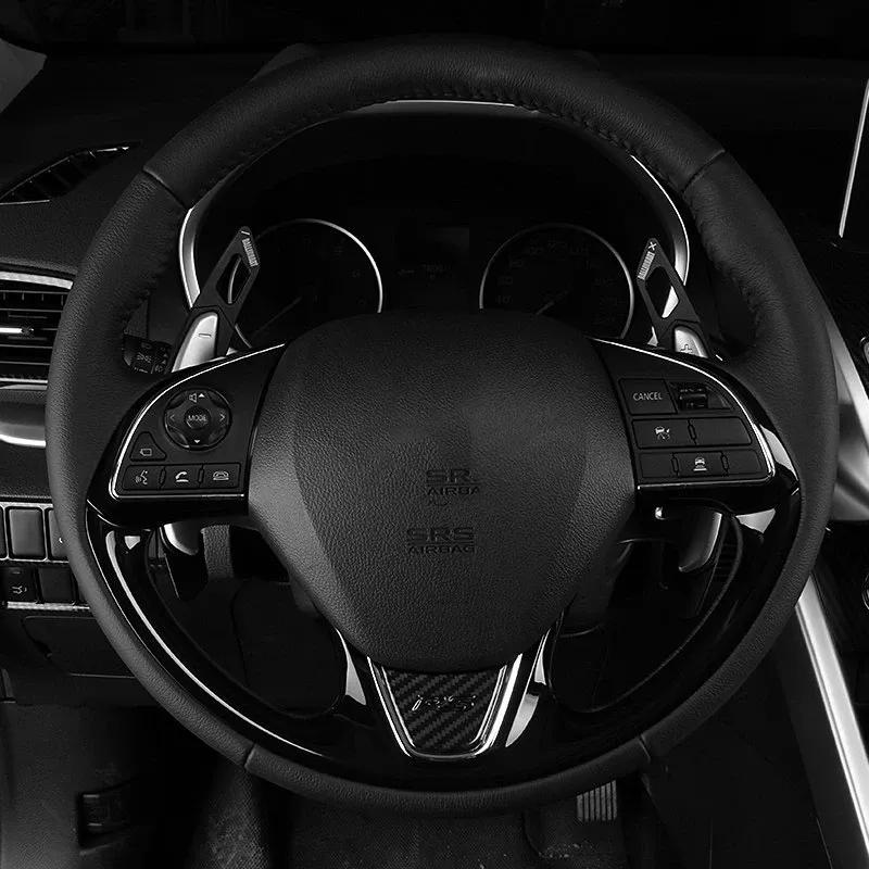 ABS Car Steering Wheel Cover Trim Sequ Sticker Interior Moulding For Mitsubishi Eclipse Cross 2018 Accessories