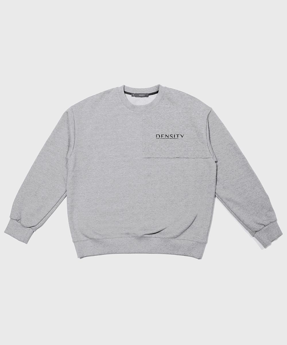 Свитшот с логотипом Density_Меланжевый серый L