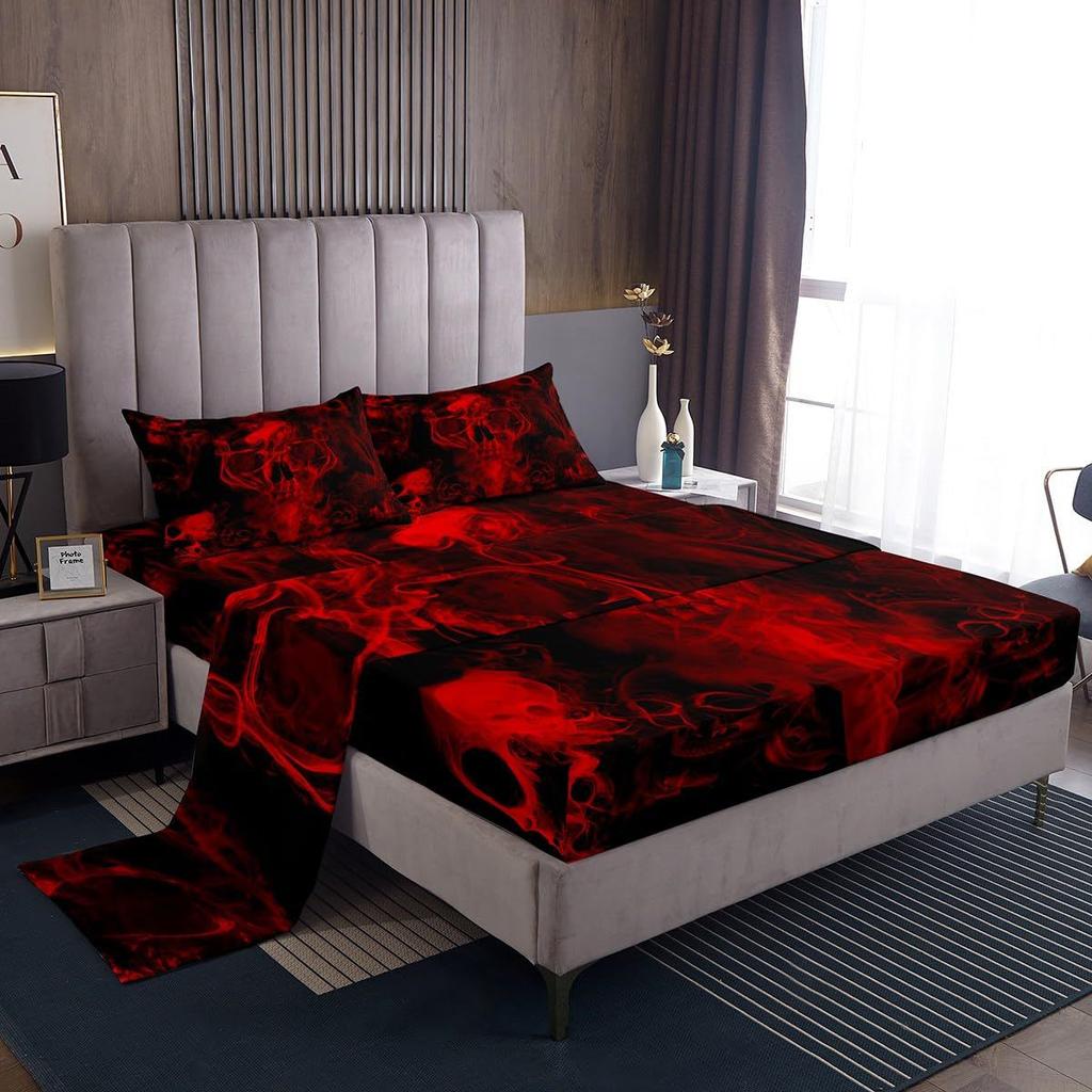 Gamepad pattern mattress four-piece digital printing bedroom room dormitory bedding decoration