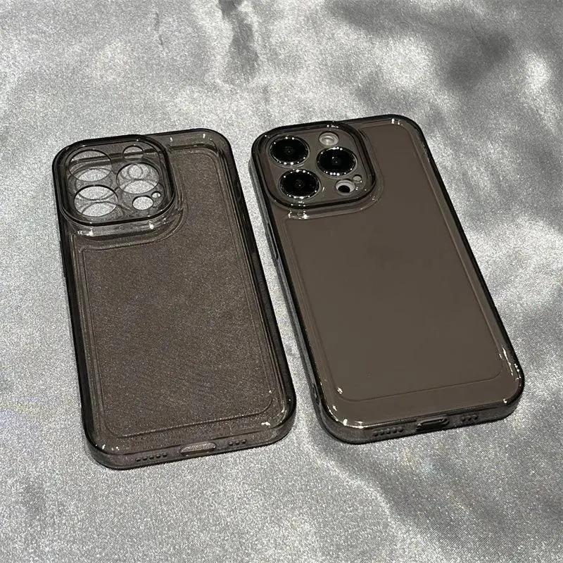 Clear TPU Anti-Fall Case for iPhone 16 Pro, 15, 14, 13, 12