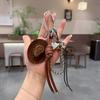 Glücksbringer Cowboyhut Schlüsselanhänger Anhänger Handgeflochtenes Seil Kunstleder Charm Glücksbringer Dekoration Für Autoschlüssel Tasche Geldbörse