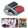 Double Foot Pedal Switches Duplex Tumblers Self-Reset Footswitch Momentary Plastic Foot Switches  for Welding Equipment