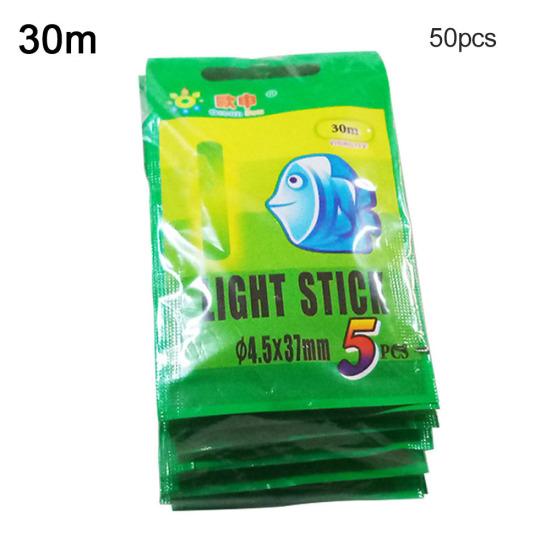 50Pcs Fishing Luminous Fish Attract Float Rod Lights Night Dark Glow Stick Tool