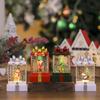 New Luminous Santa Claus Resin Ornament Night Light Christmas Gift Lantern