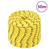 152622 vidaXL Boat Rope Yellow 14 Mm 50 M Polypropylene