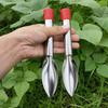 Stainless Steel Flat Shovel with Car Tire Brush Integrated Garden Cleaning Rake Tool Set - Multi-Functional Cleaning Brush
