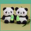 Pandabären Schlüsselanhänger Plüschtier Mit Magnetischen Kreisen Für Rucksack-Deko Und Geschenk Für Mädchen