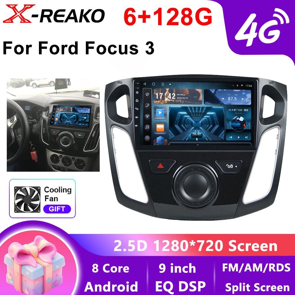 

Android для Ford Focus 3 MK 3 2011-2017 Автомагнитола Интеллектуальная система автомобиля Мультимедиа Видеоплеер Стерео GPS 4G navi Carplay swc 8 core 6GB+128GB